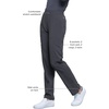 image:imageCherokee Infinity Womens Scrub Pant Mid Rise Tapered Leg Scrubs BottomsPewter