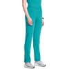 image:imageCherokee Infinity Womens Scrub Pant Mid Rise Tapered Leg Scrubs BottomsTeal Blue