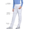 image:imageCherokee Infinity Womens Scrub Pant Mid Rise Tapered Leg Scrubs BottomsWhite