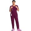 image:imageCherokee Infinity Womens Scrub Pant Mid Rise Tapered Leg Scrubs BottomsWine