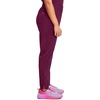 image:imageCherokee Infinity Womens Scrub Pant Mid Rise Tapered Leg Scrubs BottomsWine
