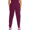 image:imageCherokee Infinity Womens Scrub Pant Mid Rise Tapered Leg Scrubs BottomsWine