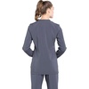 image:imageCherokee Infinity Zip Front Womens Scrub Jacket 4Way Stretch with Superior Performance and Comfort for Nurse CK370APewter