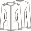 image:imageCherokee Infinity Zip Front Womens Scrub Jacket 4Way Stretch with Superior Performance and Comfort for Nurse CK370APewter