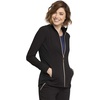 image:imageCherokee Statement Warm Up Womens Scrubs Jacket Zip FrontBlack
