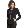 image:imageCherokee Statement Warm Up Womens Scrubs Jacket Zip FrontBlack