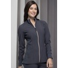 image:imageCherokee Statement Warm Up Womens Scrubs Jacket Zip FrontPewter