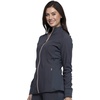 image:imageCherokee Statement Warm Up Womens Scrubs Jacket Zip FrontPewter