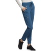 image:imageCherokee Statement Women Scrubs Pant Mid Rise Tapered Leg Drawstring CK055Caribbean Blue