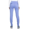 image:imageCherokee Statement Women Scrubs Pant Mid Rise Tapered Leg Drawstring CK055Ciel Blue