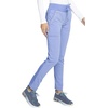 image:imageCherokee Statement Women Scrubs Pant Mid Rise Tapered Leg Drawstring CK055Ciel Blue
