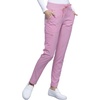 image:imageCherokee Statement Women Scrubs Pant Mid Rise Tapered Leg Drawstring CK055Rose Blossom