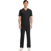 image:imageCherokee WW Revolution Scrubs For Men VNeck Mesh Yoke 2 PocketsBlack