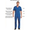 image:imageCherokee WW Revolution Scrubs For Men VNeck Mesh Yoke 2 PocketsBlue
