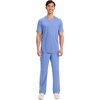 image:imageCherokee WW Revolution Scrubs For Men VNeck Mesh Yoke 2 PocketsCiel