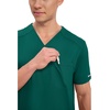 image:imageCherokee WW Revolution Scrubs For Men VNeck Mesh Yoke 2 PocketsHunter Green