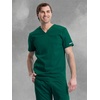 image:imageCherokee WW Revolution Scrubs For Men VNeck Mesh Yoke 2 PocketsHunter Green