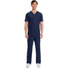 image:imageCherokee WW Revolution Scrubs For Men VNeck Mesh Yoke 2 PocketsNavy