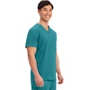 image:imageCherokee WW Revolution Scrubs For Men VNeck Mesh Yoke 2 PocketsTeal Blue
