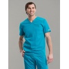 image:imageCherokee WW Revolution Scrubs For Men VNeck Mesh Yoke 2 PocketsTeal Blue