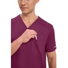 image:imageCherokee WW Revolution Scrubs For Men VNeck Mesh Yoke 2 PocketsWine