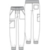 image:imageCherokee WW Revolution Womens Scrub Jogger Pants Mid Rise 5 PocketsSweet Berry