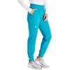image:imageCherokee WW Revolution Womens Scrub Jogger Pants Mid Rise 5 PocketsTeal Blue