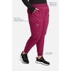 image:imageCherokee WW Revolution Womens Scrub Jogger Pants Mid Rise 5 PocketsWine