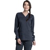 image:imageCherokee Women Scrubs Top Workwear Revolution Tech Long Sleeve VNeck WW855ABPewter