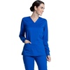 image:imageCherokee Women Scrubs Top Workwear Revolution Tech Long Sleeve VNeck WW855ABRoyal