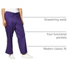 image:imageCherokee Workwear Core Stretch Scrub Pants for Women Flare LegGrape