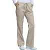image:imageCherokee Workwear Core Stretch Scrub Pants for Women Flare LegKhaki