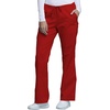 image:imageCherokee Workwear Core Stretch Scrub Pants for Women Flare LegRed