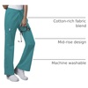 image:imageCherokee Workwear Core Stretch Scrub Pants for Women Flare LegTeal Blue