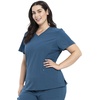 image:imageCherokee iFlex V Neck Scrub Top for Women 4 Pockets Contemporary FitCaribbean Blue
