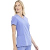 image:imageCherokee iFlex V Neck Scrub Top for Women 4 Pockets Contemporary FitCiel Blue