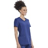 image:imageCherokee iFlex V Neck Scrub Top for Women 4 Pockets Contemporary FitNavy
