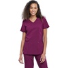 image:imageCherokee iFlex V Neck Scrub Top for Women 4 Pockets Contemporary FitWine