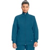 image:imageCherokee Infinity Scrub Jacket for Women Zip Front Contemporary FitCaribbean Blue