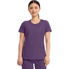 image:imageCherokee Infinity Womens Round Neck Scrub Top with 3 PocketsEggplant