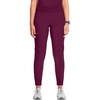 image:imageCherokee Infinity Womens Scrub Jogger Pants Mid Rise with 5 PocketsWine