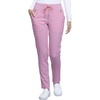 image:imageCherokee Statement Women Scrubs Pant Mid Rise Tapered Leg Drawstring CK055Rose Blossom