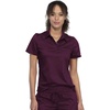 image:imageCherokee WW Revolution Polo Scrub Top For Women Classic Fit Chest PocketWine