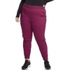 image:imageCherokee WW Revolution Womens Scrub Jogger Pants Mid Rise 5 PocketsWine