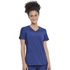 image:imageCherokee iFlex V Neck Scrub Top for Women 4 Pockets Contemporary FitNavy