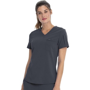 image:imageCherokee Euphoria Women Scrubs Top Tuckable VNeck CK788APewter