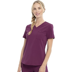 image:imageCherokee Euphoria Women Scrubs Top Tuckable VNeck CK788AWine