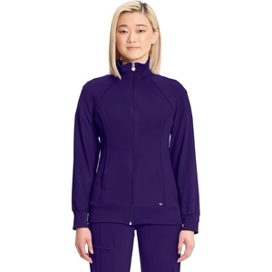 image:imageCherokee Infinity Scrub Jacket for Women Zip Front Contemporary FitGrape
