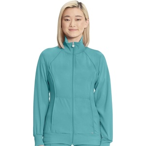 image:imageCherokee Infinity Scrub Jacket for Women Zip Front Contemporary FitTeal Blue