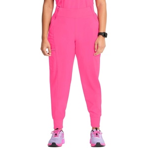 image:imageCherokee Infinity Womens Scrub Jogger Pants Mid Rise with 5 PocketsCarmine Pink